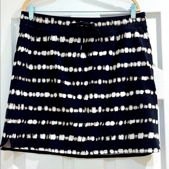 T by Talbots Tie-Dye Knit Terry Cloth Skirt - Picture 3 of 7